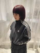 フレームプラス 天王寺あべの店(FRAME+) ブリーチなしレッド