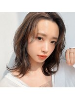 【GARDEN 田中麻由】フォギーベージュ毛先パーマレイヤー