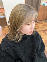 ヘアーミックス ニット(hair mix nitt) ホワイトフェイスフレーミング