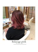 バレイヤージュ　ピンク