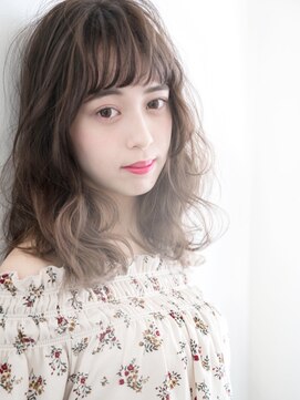 ルーム サンセット 沖縄豊崎(ROOM Sunset) ON眉ベビーバングがドーリースイートな可憐ふわセミディ♪