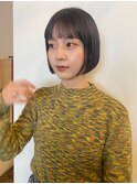 【hono】暗髪のナチュラルショートボブ