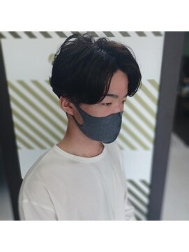 バーバーバー 都賀(BARBER-BAR) センターパートパーマ