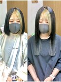 ボブからセミロングへ♪ // シールエクステ80枚