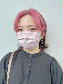 カリーナコークス 原宿 渋谷(Carina COKETH) ウルフカット/インナーカラー/イヤリングカラー/ピンク