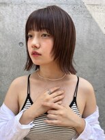 ポーチバイハニー オモテサンドウ(PORCH by HONEY omotesando)&nbsp;大人可愛い10代20代30代ウルフマッシュボブ×シアーグレージュ