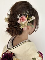 アムズヘアーファム 和装編み込みアレンジ
