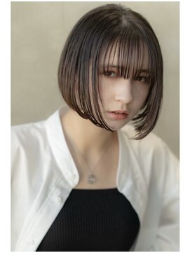 オースティン 調布アミックス(AUSTIN) 大人かわいい前髪セシルカットココアブラウンフリンジウェーブ