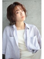 ファム(FAM)&nbsp;ボブ　前髪パーマ　プードルパーマ　ハイライト　代官山　恵比寿