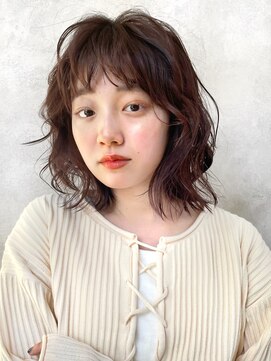 メゾンドイギー(MAISON de IGGY) 前髪パーマボブルフウルフレイヤーウルフボブハッシュカット