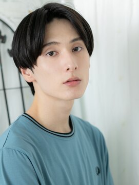 モッズヘアー メン 戸田公園店(mod's hair men) センター分け長めバングのアッシュオリーブ立体カットe戸田公園