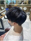 メッシュ×ブルー
