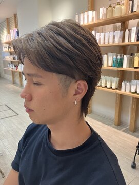 ヘアーアンジュ(Hair Ange) メンズ　ミルクティーベージュ