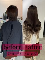 キング 高槻(K!ng)&nbsp;縮毛矯正髪質改善ハイライトレイヤーカット高槻美容室エクステ