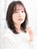 武蔵小杉/髪質改善/マロンブラウンで小顔ウェーブミディアム!!b