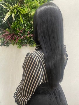 ネウィ 八王子(newi) 髪質改善酸熱トリートメント 黒髪ストレート