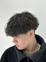 アビー ランシェル(ABEY LENCIEL) 波巻きパーマ/カーキグレージュ/長岡メンズパーマ