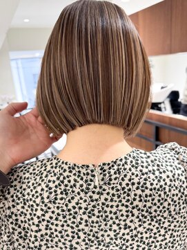 ジル ブラン 福岡(JIL BLAN) 大人可愛い30代40代50代ボブ/ショートカット/白髪染め白髪ぼかし