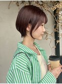 ショートボブハイライトレイヤーカットヘアセット髪質改善天文館