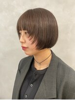 フォト 新宿(foto)&nbsp;ミニボブ ブリーチなし オリーブベージュ