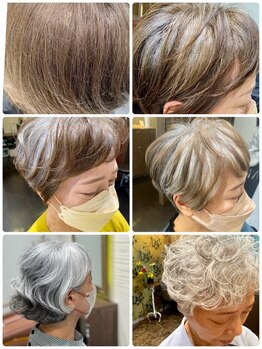 グロウズ(grow's)の写真/大人女性にオススメ!気になり始めた白髪もしっかりカバーし、ツヤ感のある上品な髪色に♪【発寒/駐車場有】