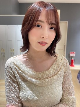 バランス ヘアーアンドアイラッシュ 野田店(balance.) 顔周りくびれレイヤーボブ