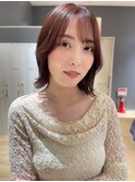 顔周りくびれレイヤーボブ