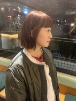 エイゾー(EIZO)&nbsp;オレンジボブヘア/オレンジヘアカラー/暖色カラー