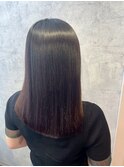 酸性縮毛矯正で叶うサラツヤ美髪