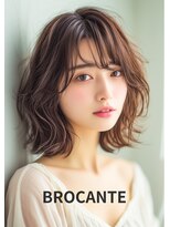 ラトリエ ブロカント 立川北口店(L'atelier BROCANTE) ミディアム パーマ 肩 ひし形 大人可愛い