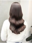 20代30代◎秋のハッシュロング×ブラウンベージュで旬顔