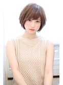 ふわっとナチュラルな大人ショートボブ　門前仲町