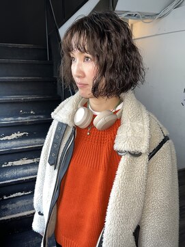 【BOW style】ボブ パーマ　オリーブベージュ