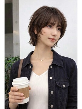 ゲイン(Gain) ミディアムレイヤーx髪質改善xハイライト/ダブルカラー