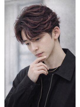 グレイバイニューヨークニューヨーク 京都北大路(Gray by NYNY) チェリーレッド×フェザーパーマ