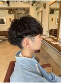 波巻きパーマ