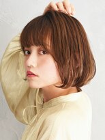 アース 焼津店(HAIR&MAKE EARTH) オレンジ×ボブ