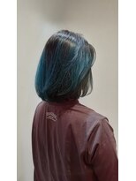 シャイン ヘア ブレンド 二子玉川(Shine hair blend)&nbsp;バレイヤージュ×ターコイズブルー♪