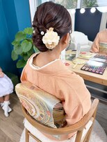 美容堂&nbsp;お母様　訪問着着付けヘアメイク　七五三ヘアメイク