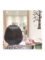 ナノハナ&nbsp;鹿沼で唯一本格ヘッドスパが出来る美容室　シンプルボブ