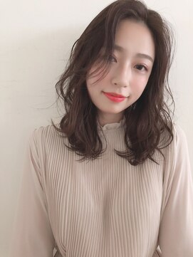 チョビー 銀座(chobii) 鎖骨ミディ/ひし形/大人かわいい/結べる/デジタルパーマ/高柳