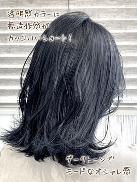 ヘブンリー(heavenly) 【heavenly】 20代30代40代◎小顔 ネオウルフ外ハネアッシュ