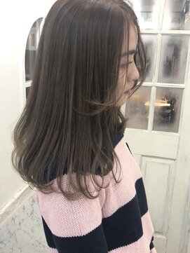 アリュウル 表参道(ALLURE) ラベンダーベージュカラー　ワンカール　顔周り