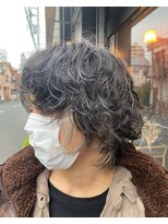 名前のない美容室&nbsp;デザインカラーパーマスタイル