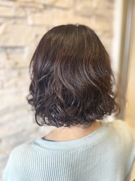 トータルビューティサロン シェリ(total beauty salon cheri) ゆるふわパーマ×切りっぱなしボブ