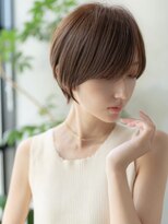 エースハバナ 渋谷(1 HAVANA)&nbsp;ヌーディカラー/前下がりボブ/小顔ヘア/大人ボブ