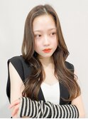 〇黒髪クラゲヘアーオリーブグレー小顔ココアベージュ