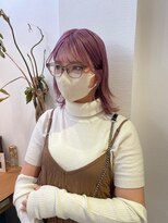 ロンドアベニール 北千住(Lond avenir)&nbsp;ペールバイオレットピンク☆ケアブリーチ/ダブルカラー[北千住]