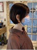 30代40代50代越谷美容室/ショートボブ/チョコレートブラウン
