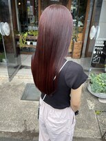 へアサロンアンドカフェガーデン(hair salon&cafe GARDEN)&nbsp;ブリーチなしカラー/チェリーレッド/ピンクカラー